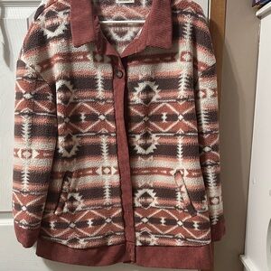 Women's Patterned Jacket - Multicolor